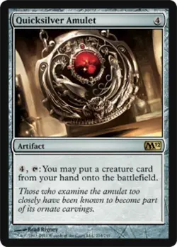 Quicksilver Amulet - Heavy Play MTG Magic 2012 Core Set - Image 1