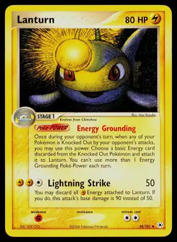 Pokemon Card Lanturn 38/101 Hidden Legends Uncommon - Image 1