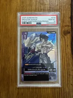 Mikazuki Augus Alternate Art Release Event Signature Gundam Card Game ST05-010 - Image 1