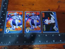 Lotx3 Vintage Burger King Pokemon Tear-Out Perforated Cards; #39, 41, & 144 - Image 2