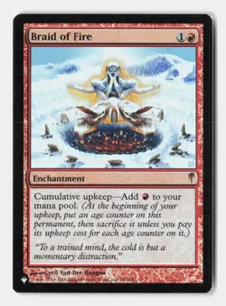 Braid of Fire 78 Rare The List Reprints Magic: The Gathering Foil Near Mint - Image 1