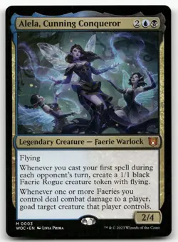 Alela, Cunning Conqueror #3 (NM) Wilds of Eldraine WOC Magic MTG - Image 1