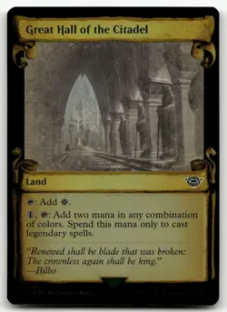 Great Hall of the Citadel (Showcase Scrolls) #705 NM Lord of the Rings Magic MTG - Image 1