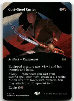 Cori-Steel Cutter (Borderless) #343 (NM) Tarkir Dragonstorm TDM Magic MTG - Image 1