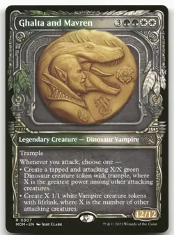 Ghalta and Mavren (Showcase) #307 (NM) March of the Machine MOM Magic MTG - Image 1
