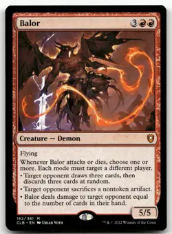 Balor #162 (NM) Baldur's Gate CLB Magic MTG - Image 1