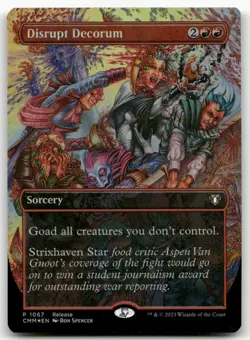 Disrupt Decorum #1067 (Foil) NM Launch Party & Release Event Promos Magic MTG - Image 1