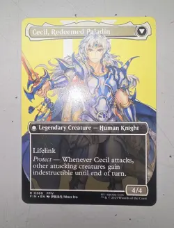 MTG - FIN - Cecil, Dark Knight / Cecil, Redeemed Paladin #380 - NF NM/M - Image 2
