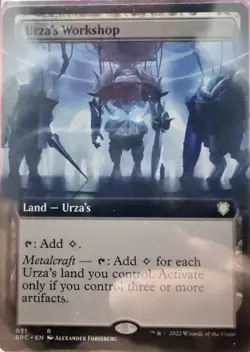 1x Mtg URZA'S WORKSHOP BORDERLESS NM BRC 051 NM x1 - Image 1