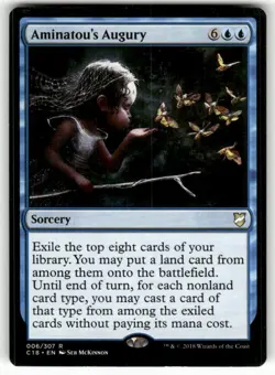 Aminatou's Augury 6 Rare Commander 2018 Magic: The Gathering Near Mint - Image 1