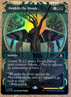 Awaken the Woods - Secrets of Strixhaven FOIL, NM, Mtg - Image 1