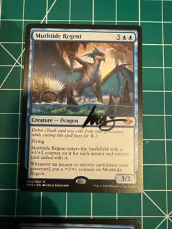 4x SIGNED Murktide Regent Modern Horizons 2 Regular NON FOIL - Image 3