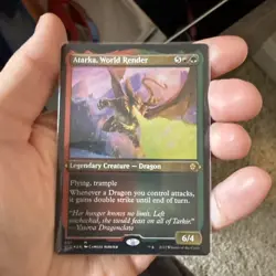 MTG Atarka, World Render (Foil Etched) [Starter Commander Decks] Foil Near Mint - Image 1