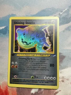 Pokemon Shining Steelix 1st Edition Neo Destiny 112/105 MP Free Shipping - Image 1