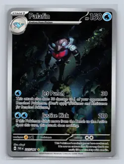 Palafin 225/091 Illustration Rare Paldean Fates Pokemon NM - Image 1
