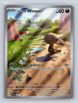 Paldean Wooper 102/094 Illustration Rare Phantasmal Flames Pokemon NM - Image 1