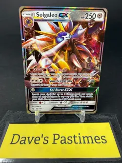 Solgaleo GX 89/149 - Sun & Moon Base Set - Holo Ultra Rare Pokemon Card NM - Image 1