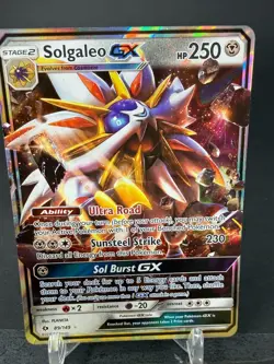 Solgaleo GX 89/149 - Sun & Moon Base Set - Holo Ultra Rare Pokemon Card NM - Image 2