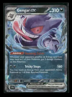 Gengar ex 104/162 Temporal Forces NM/M Pokemon - Image 1