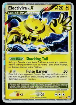 Pokemon Card - Electivire LV.X Mysterious Treasures 121/123 Holo LV.X Rare - Image 1