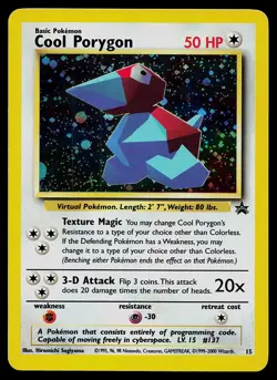 Pokemon Card - Cool Porygon Wizards Black Star Promos 15 Promo - Image 1
