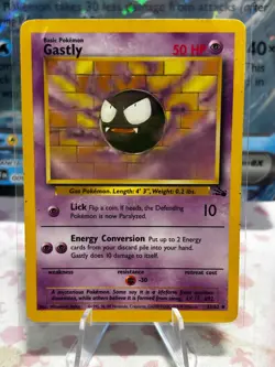 Gastly 33/62 Pokemon Fossil Set - LP - Image 1