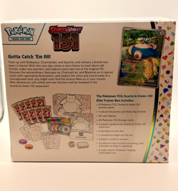 Sealed 151 ETB - Pokemon TCG Scarlet & Violet 151 Elite Trainer Box SMALL TEAR - Image 3