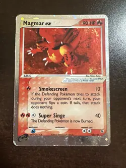 Magmar EX 100/109 Pokemon TCG Ruby & Sapphire HP/DMG - Image 1