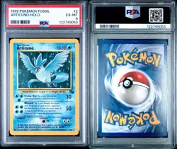 Articuno- Holo Fossil - 1999 Pokemon TCG WotC PSA Graded 6 - Image 3