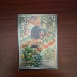 Pokemon Lechonk Illustration Rare Holo 60 HP 209/197 SV03 Obsidian Flames - Image 1