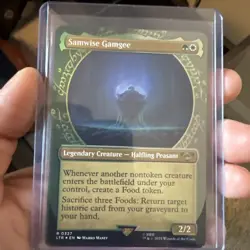 Samwise Gamgee - Foil Extended Art Showcase LTR NM MTG - Image 1