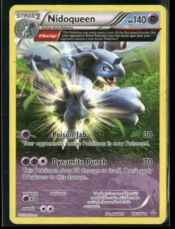 Nidoqueen 69/160 Rare Primal Clash Pokemon Damaged - Image 1