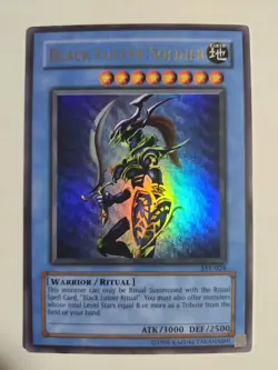 YuGiOh Black Luster Soldier SYE-024 Unlimited Edition Ultra Rare Yugi Konami - Image 1