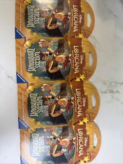 4 Booster Packs Disney Lorcana TCG Wilds Unknown 48 Sealed New Game Cards Rare - Image 2