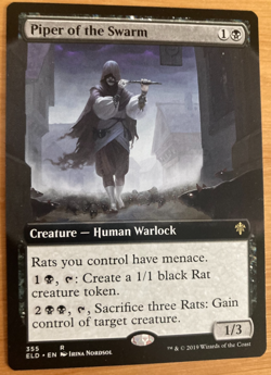 Piper of the Swarm borderless Throne of Eldraine NM MTG - Image 1