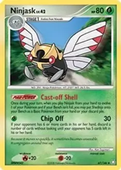 Ninjask (#67/146) - Reverse Holofoil DP - Legends Awakened MP Pokemon - Image 1