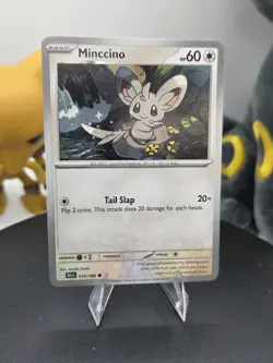 Minccino 075/086 Sv: Black Bolt Regular - Free Shipping - NM Pokemon - Image 1