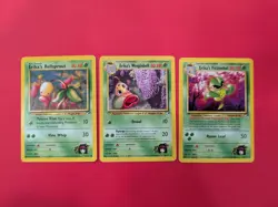 Pokemon TCG Lot Of 3.Erika's Bellsprout, Erika's Weepinbell, Erika's Victreebel. - Image 1