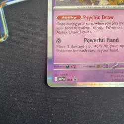 Alakazam Mega Evolution Stamped Build and Battle Promo 003 Pokemon IN HAND NEW - Image 5
