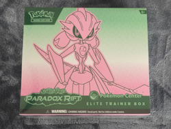 Paradox Rift Pokemon Center ETB Iron Valiant Sealed W/Protector - Image 1