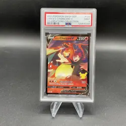 2021 POKEMON SWSH BLACK STAR PROMO CELEBRATIONS COLL LANCE'S CHARIZARD V PSA 9 - Image 2