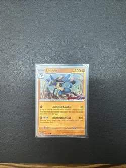 Pokemon Lucario 114/198 - Scarlet & Violet Premium Collection Promo (Stamped) - Image 1