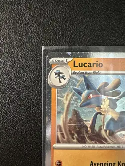 Pokemon Lucario 114/198 - Scarlet & Violet Premium Collection Promo (Stamped) - Image 3