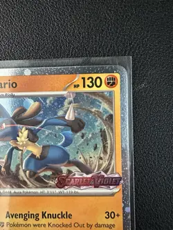 Pokemon Lucario 114/198 - Scarlet & Violet Premium Collection Promo (Stamped) - Image 4