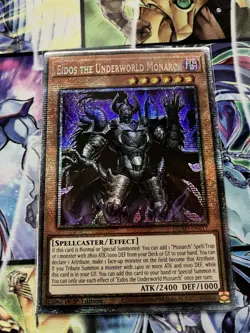 Yugioh Eidos the Underworld Monarch DUAD-EN017 Starlight Rare 1st Edition NM - Image 1