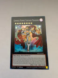 Yugioh Gimmick Puppet Fantasix Machinix Super Rare INFO-EN042 1st Ed Near Mint - Image 1