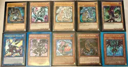Yugioh 10 Card Lot! Holo Cards, Blue Eyes, Dark Magician & Dragons! See Photos! - Image 1