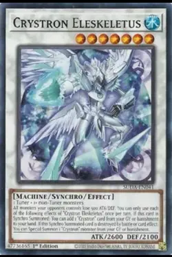 Yugioh! Crystron Eleskeletus - SUDA-EN041 - Common - 1st Edition Near Mint, Engl - Image 2