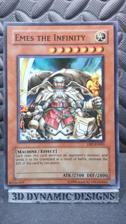 | Yugioh Emes the Infinity DBT-EN001 Super Rare Trravel Board Promo LP 🔥 | - Image 1