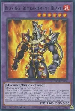 Yugioh - Blazing Bombardment Beast - MP25 - EN406 - Common - NM/M - Image 1